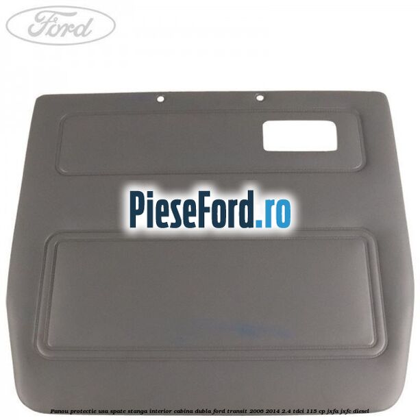 Panou protectie usa spate stanga interior cabina dubla Ford Transit 2006-2014 2.4 TDCi 115 cp JXFA, JXFC diesel
