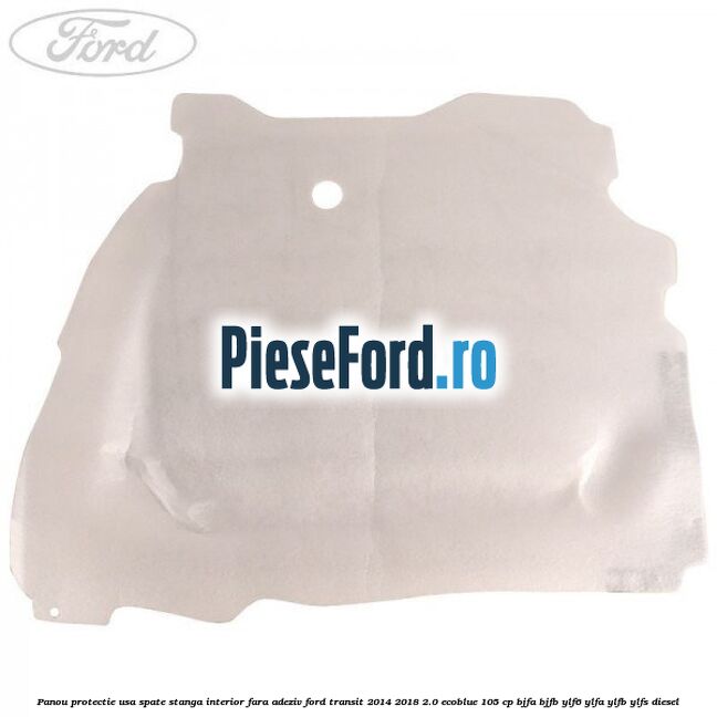 Panou protectie usa spate stanga interior fara adeziv Ford Transit 2014-2018 2.0 EcoBlue 105 cp BJFA, BJFB, YLF6, YLFA, YLFB, YLFS diesel