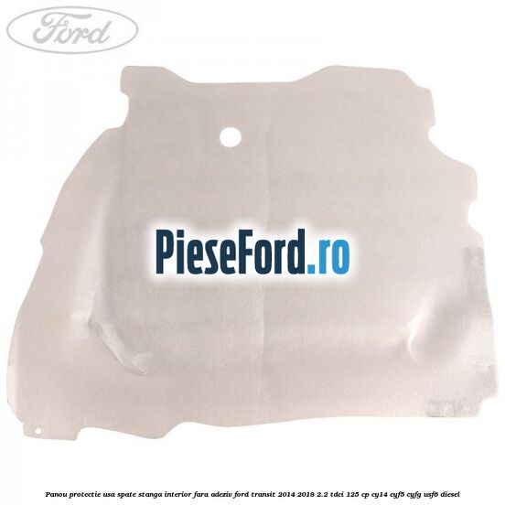 Panou protectie usa spate stanga interior fara adeziv Ford Transit 2014-2018 2.2 TDCi 125 cp CY14, CYF5, CYFG, USF6 diesel