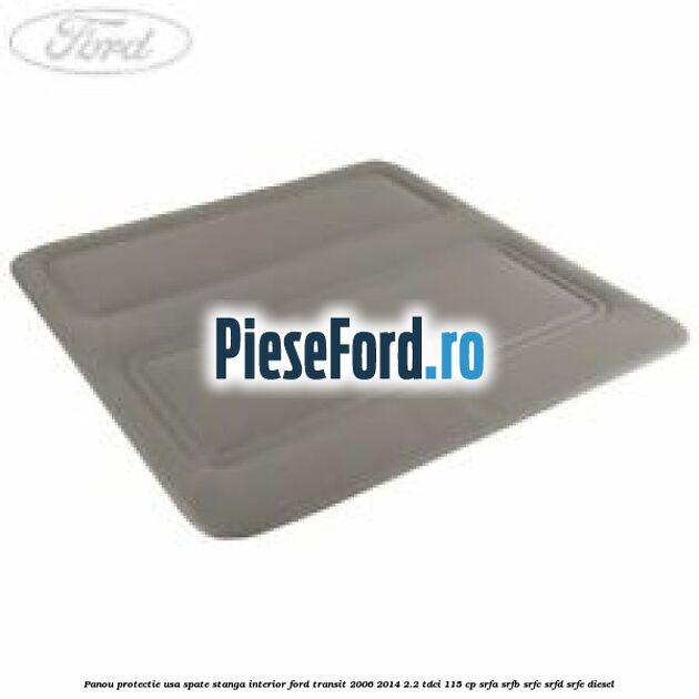 Panou protectie usa spate stanga interior Ford Transit 2006-2014 2.2 TDCi 115 cp Panou protectie usa spate stanga interior Ford Transit 2006-2014 2.2 TDCi 115 cp SRFA, SRFB, SRFC, SRFD, SRFE diesel