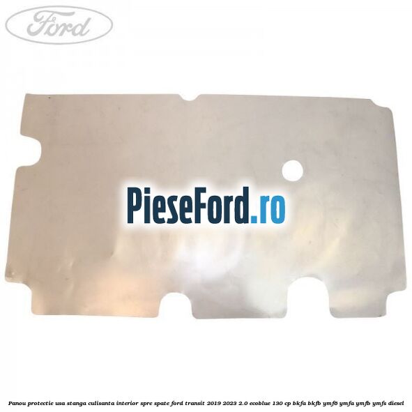 Panou protectie usa stanga culisanta interior spre spate Ford Transit 2019-2023 2.0 EcoBlue 130 cp BKFA, BKFB, YMF6, YMFA, YMFB, YMFS diesel