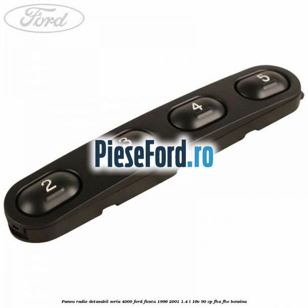 Panou radio detasabil seria 4000 Ford Fiesta 1996-2001 1.4 i 16V 90 cp FHA, FHE benzina