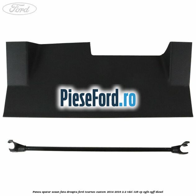 Panou spatar scaun fata dreapta Ford Tourneo Custom 2014-2018 2.2 TDCi 125 cp CYF4, CYFF diesel