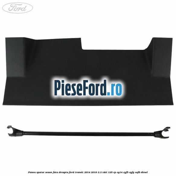 Panou spatar scaun fata dreapta Ford Transit 2014-2018 2.2 TDCi 125 cp CY14, CYF5, CYFG, USF6 diesel