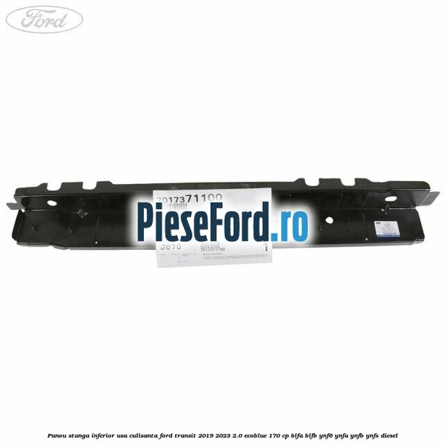 Panou stanga inferior usa culisanta Ford Transit 2019-2023 2.0 EcoBlue 170 cp BLFA, BLFB, YNF6, YNFA, YNFB, YNFS diesel