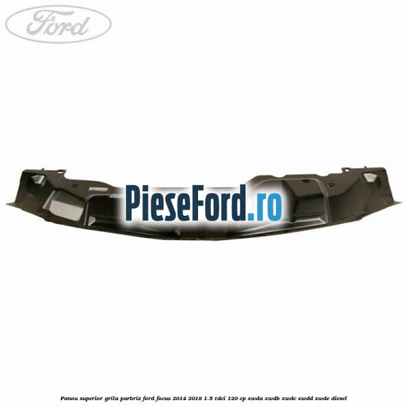 Panou superior grila parbriz Ford Focus 2014-2018 1.5 TDCi 120 cp Panou superior grila parbriz Ford Focus 2014-2018 1.5 TDCi 120 cp XWDA, XWDB, XWDC, XWDD, XWDE diesel