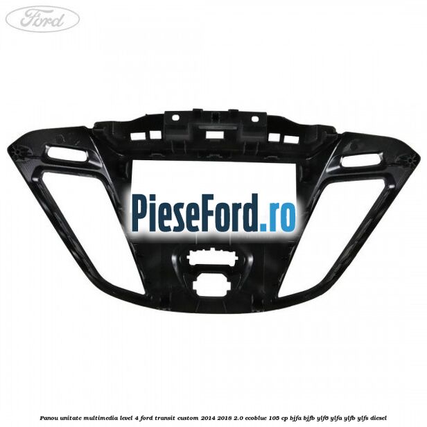 Panou unitate multimedia level 4 Ford Transit Custom 2014-2018 2.0 EcoBlue 105 cp BJFA, BJFB, YLF6, YLFA, YLFB, YLFS diesel
