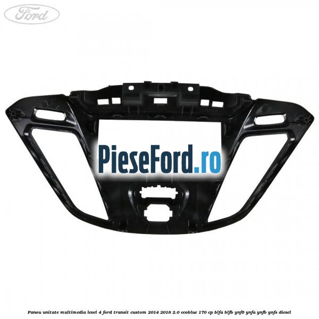 Panou unitate multimedia level 4 Ford Transit Custom 2014-2018 2.0 EcoBlue 170 cp BLFA, BLFB, YNF6, YNFA, YNFB, YNFS diesel