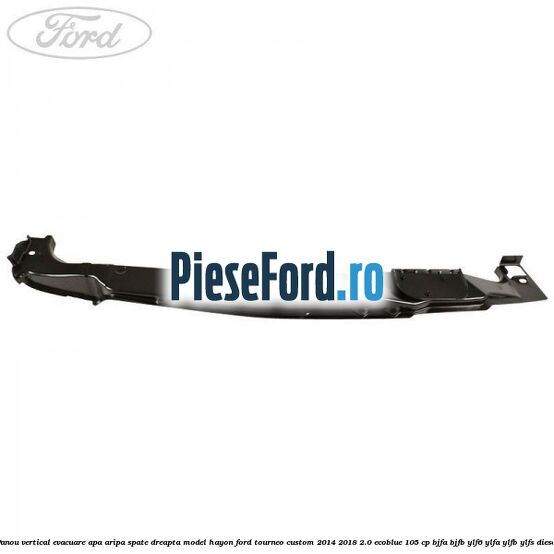 Panou vertical evacuare apa aripa spate dreapta model hayon Ford Tourneo Custom 2014-2018 2.0 EcoBlue 105 cp BJFA, BJFB, YLF6, YLFA, YLFB, YLFS diesel