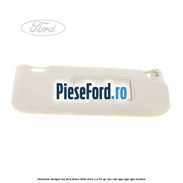 Parasolar dreapta bej Ford Fiesta 2008-2012 1.4 97 cp RTJA, RTJB, SPJA, SPJC, SPJE benzina