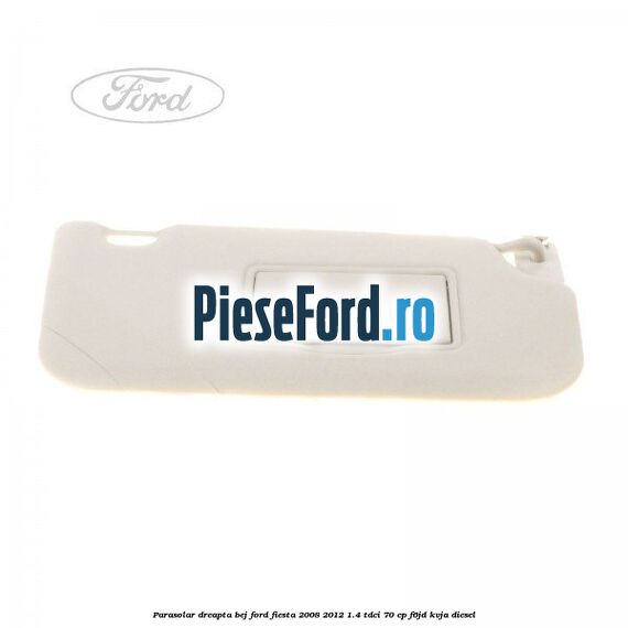 Parasolar dreapta bej Ford Fiesta 2008-2012 1.4 TDCi 70 cp F6JD, KVJA diesel