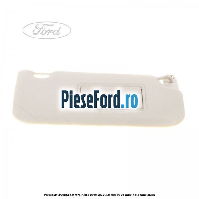 Parasolar dreapta bej Ford Fiesta 2008-2012 1.6 TDCi 90 cp HHJC, HHJD, HHJE diesel