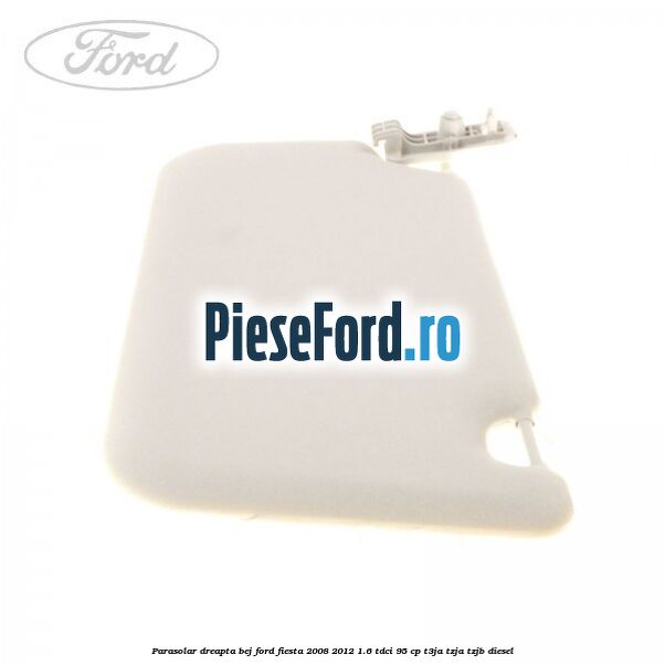 Parasolar dreapta bej Ford Fiesta 2008-2012 1.6 TDCi 95 cp T3JA, TZJA, TZJB diesel