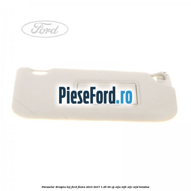 Parasolar dreapta bej Ford Fiesta 2013-2017 1.25 60 cp STJA, STJB, STJC, STJD benzina