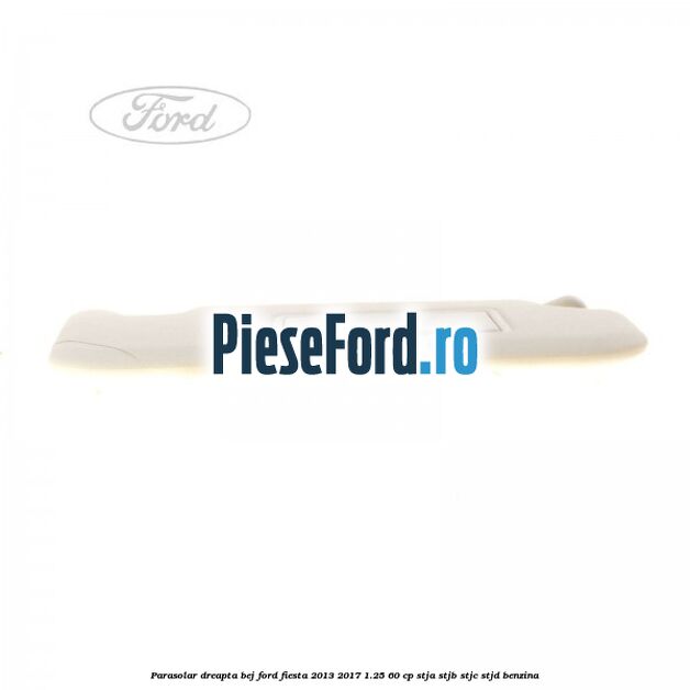 Parasolar dreapta bej Ford Fiesta 2013-2017 1.25 60 cp STJA, STJB, STJC, STJD benzina
