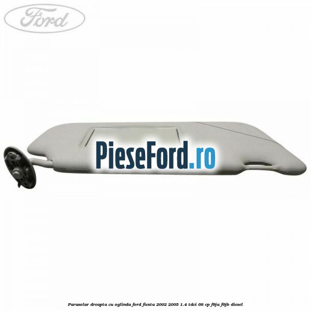 Parasolar dreapta cu oglinda Ford Fiesta 2002-2005 1.4 TDCi 68 cp F6JA, F6JB diesel