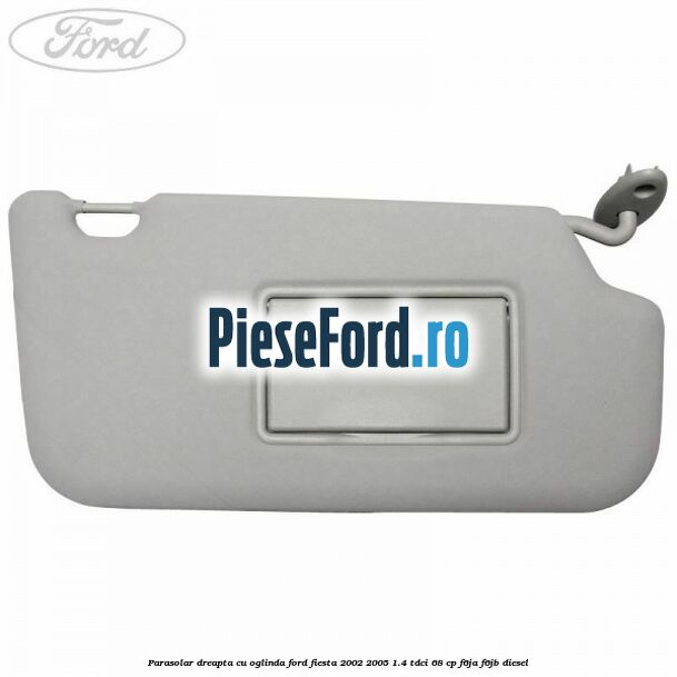 Parasolar dreapta cu oglinda Ford Fiesta 2002-2005 1.4 TDCi 68 cp F6JA, F6JB diesel