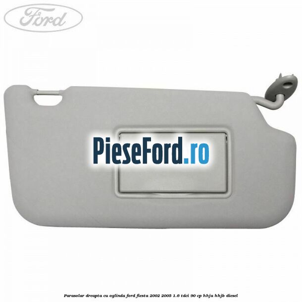 Parasolar dreapta cu oglinda Ford Fiesta 2002-2005 1.6 TDCi 90 cp HHJA, HHJB diesel