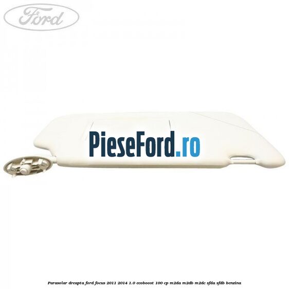 Parasolar dreapta Ford Focus 2011-2014 1.0 EcoBoost 100 cp M2DA, M2DB, M2DC, SFDA, SFDB benzina