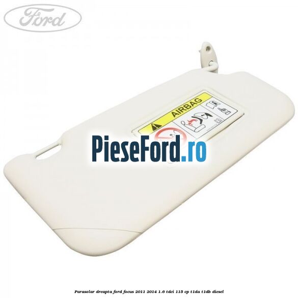 Parasolar dreapta Ford Focus 2011-2014 1.6 TDCi 115 cp T1DA, T1DB diesel