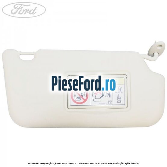 Parasolar dreapta Ford Focus 2014-2018 1.0 EcoBoost 100 cp M2DA, M2DB, M2DC, SFDA, SFDB benzina