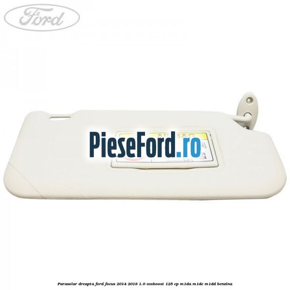 Parasolar dreapta Ford Focus 2014-2018 1.0 EcoBoost 125 cp M1DA, M1DC, M1DD benzina