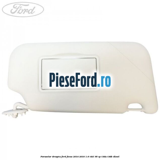 Parasolar dreapta Ford Focus 2014-2018 1.6 TDCi 95 cp T3DA, T3DB diesel