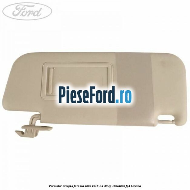 Parasolar dreapta Ford Ka 2009-2016 1.2 69 cp 169A4000, FP4 benzina