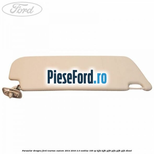 Parasolar dreapta Ford Tourneo Custom 2014-2018 2.0 EcoBlue 105 cp Parasolar dreapta Ford Tourneo Custom 2014-2018 2.0 EcoBlue 105 cp BJFA, BJFB, YLF6, YLFA, YLFB, YLFS diesel