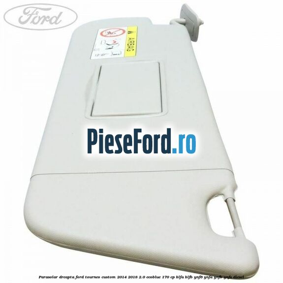 Parasolar dreapta Ford Tourneo Custom 2014-2018 2.0 EcoBlue 170 cp BLFA, BLFB, YNF6, YNFA, YNFB, YNFS diesel