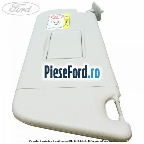Parasolar dreapta Ford Transit Custom 2014-2018 2.2 TDCi 100 cp DRF4, DRFF, DRFG diesel