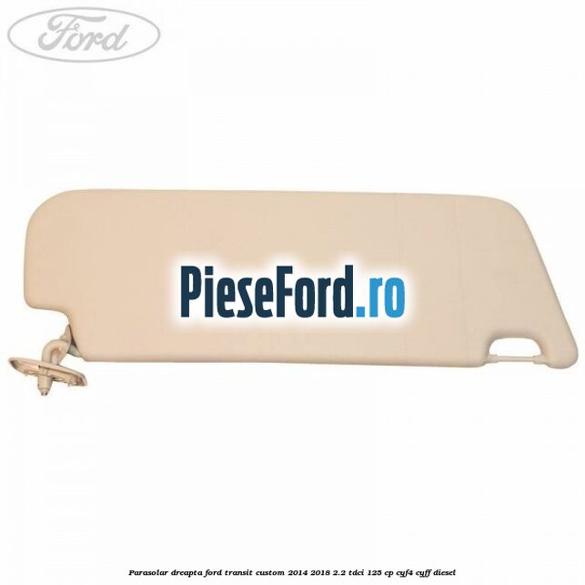 Parasolar dreapta Ford Transit Custom 2014-2018 2.2 TDCi 125 cp CYF4, CYFF diesel