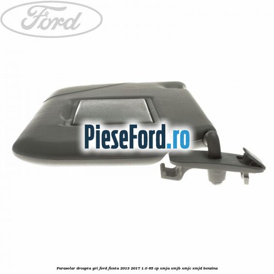 Parasolar dreapta gri Ford Fiesta 2013-2017 1.0 65 cp XMJA, XMJB, XMJC, XMJD benzina