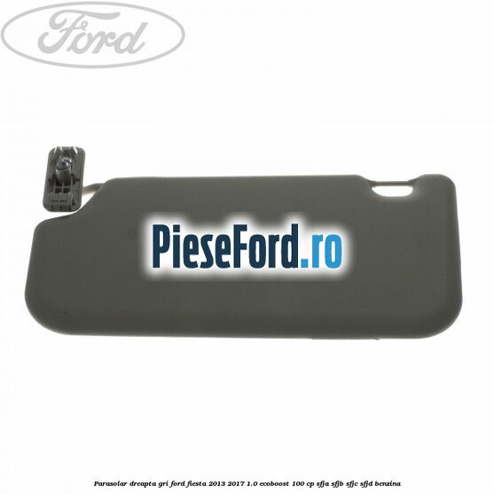 Parasolar dreapta gri Ford Fiesta 2013-2017 1.0 EcoBoost 100 cp Parasolar dreapta gri Ford Fiesta 2013-2017 1.0 EcoBoost 100 cp SFJA, SFJB, SFJC, SFJD benzina