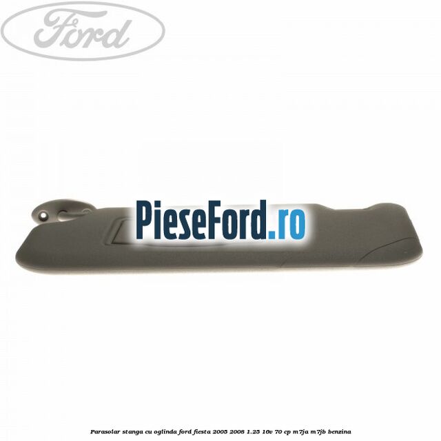 Parasolar stanga cu oglinda Ford Fiesta 2005-2008 1.25 16V 70 cp M7JA, M7JB benzina