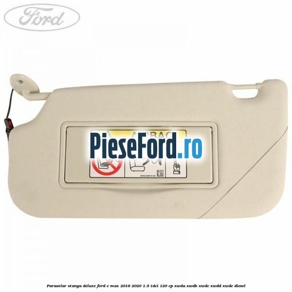 Parasolar stanga deluxe Ford C-Max 2016-2020 1.5 TDCi 120 cp XWDA, XWDB, XWDC, XWDD, XWDE diesel