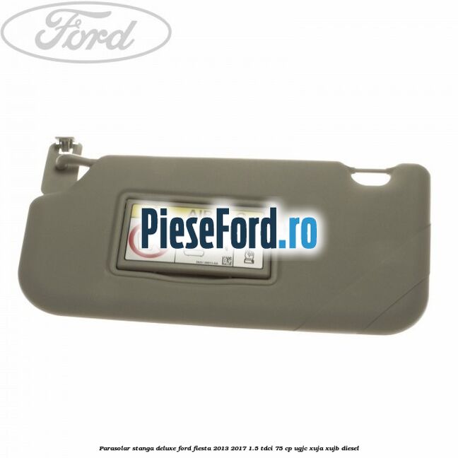 Parasolar stanga deluxe Ford Fiesta 2013-2017 1.5 TDCi 75 cp UGJC, XUJA, XUJB diesel