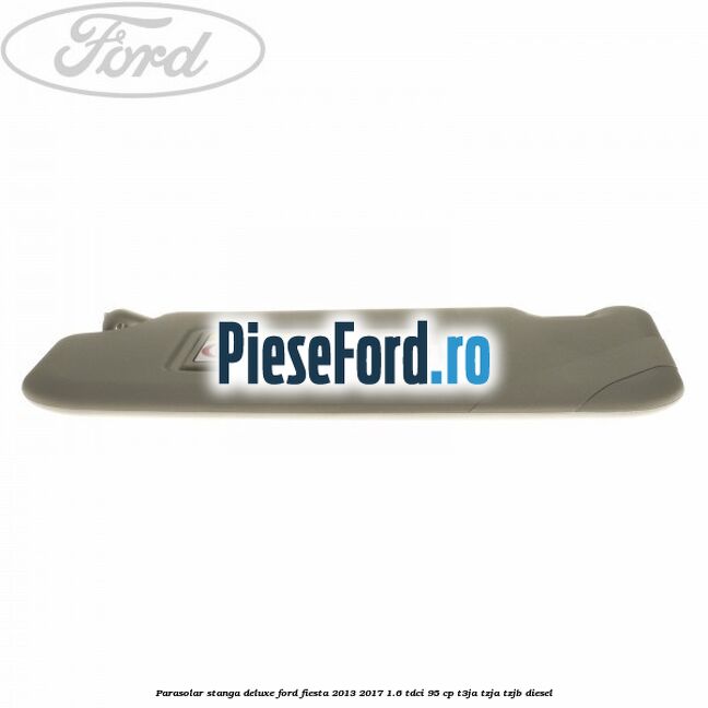 Parasolar stanga deluxe Ford Fiesta 2013-2017 1.6 TDCi 95 cp T3JA, TZJA, TZJB diesel