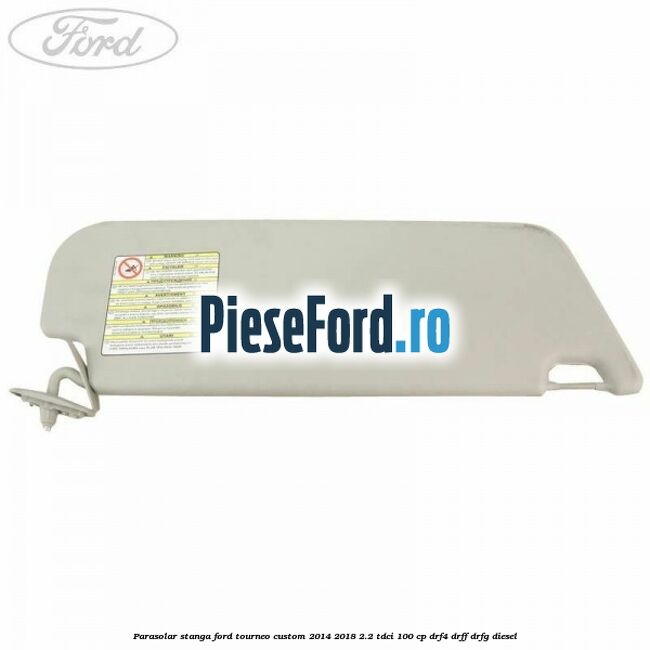 Parasolar stanga Ford Tourneo Custom 2014-2018 2.2 TDCi 100 cp DRF4, DRFF, DRFG diesel