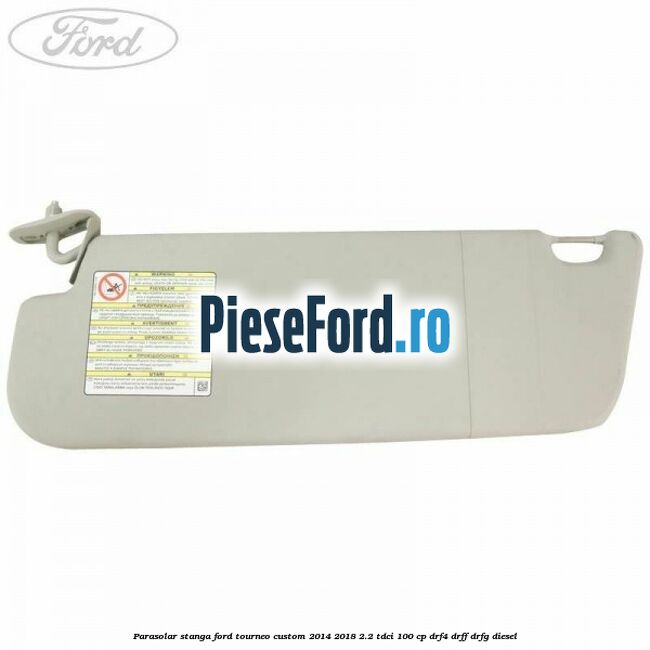 Parasolar stanga Ford Tourneo Custom 2014-2018 2.2 TDCi 100 cp DRF4, DRFF, DRFG diesel