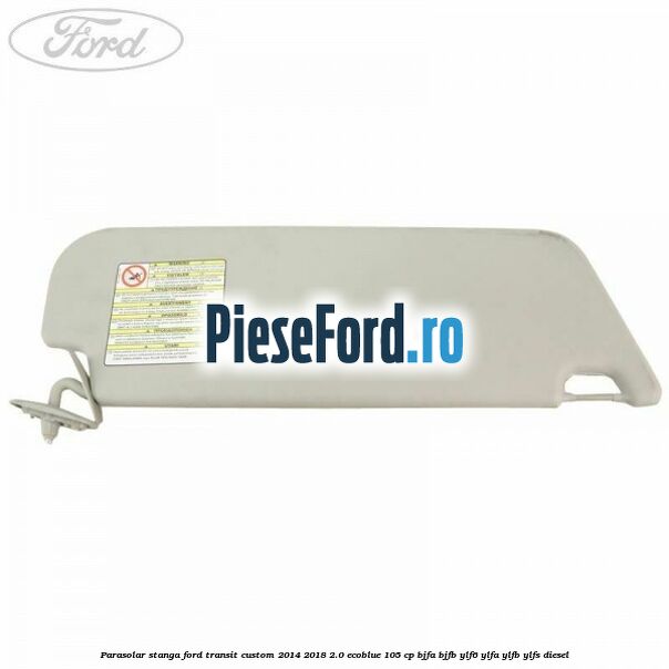Parasolar stanga Ford Transit Custom 2014-2018 2.0 EcoBlue 105 cp BJFA, BJFB, YLF6, YLFA, YLFB, YLFS diesel