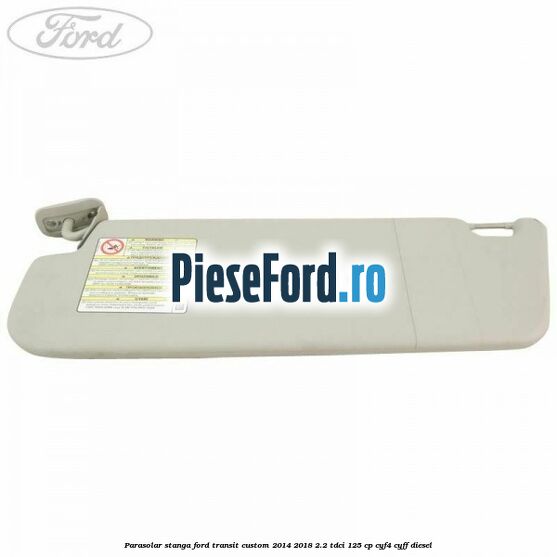 Parasolar stanga Ford Transit Custom 2014-2018 2.2 TDCi 125 cp CYF4, CYFF diesel