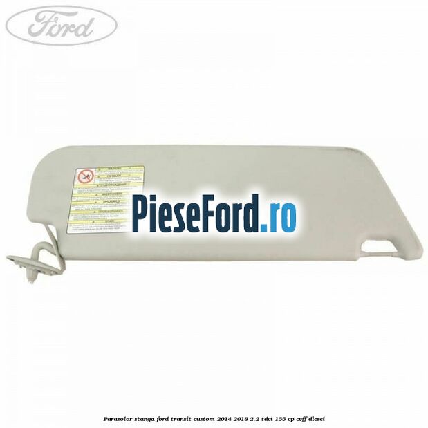Parasolar stanga Ford Transit Custom 2014-2018 2.2 TDCi 155 cp CVFF diesel