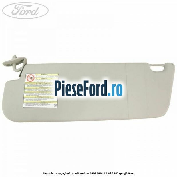 Parasolar stanga Ford Transit Custom 2014-2018 2.2 TDCi 155 cp CVFF diesel