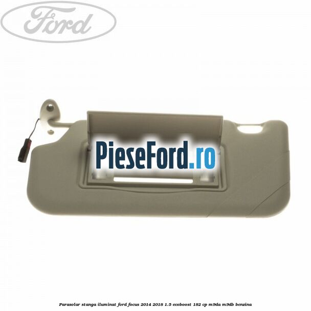 Parasolar stanga iluminat Ford Focus 2014-2018 1.5 EcoBoost 182 cp M9DA, M9DB benzina