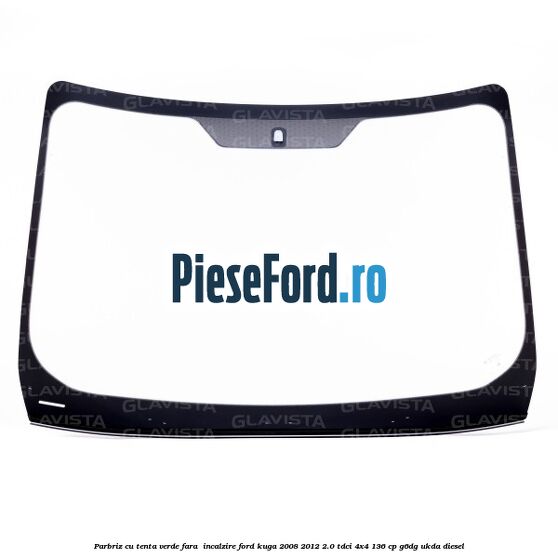 Parbriz cu tenta verde, fara  incalzire Ford Kuga 2008-2012 2.0 TDCi 4x4 136 cp G6DG, UKDA diesel