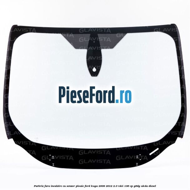 Parbriz fara incalzire cu senzor ploaie Ford Kuga 2008-2012 2.0 TDCi 136 cp G6DG, UKDA diesel