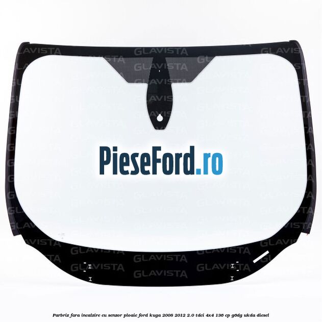 Parbriz fara incalzire cu senzor ploaie Ford Kuga 2008-2012 2.0 TDCi 4x4 136 cp G6DG, UKDA diesel