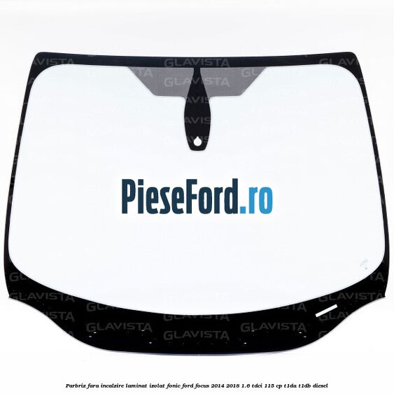 Parbriz fara incalzire laminat izolat fonic Ford Focus 2014-2018 1.6 TDCi 115 cp T1DA, T1DB diesel