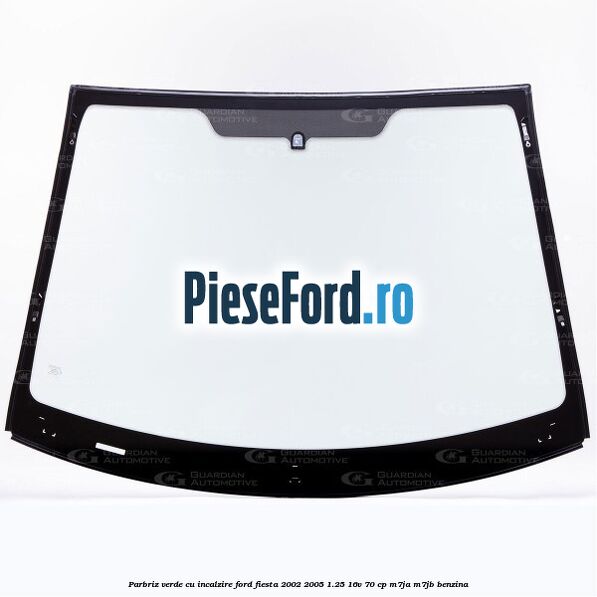Parbriz verde, cu incalzire Ford Fiesta 2002-2005 1.25 16V 70 cp M7JA, M7JB benzina